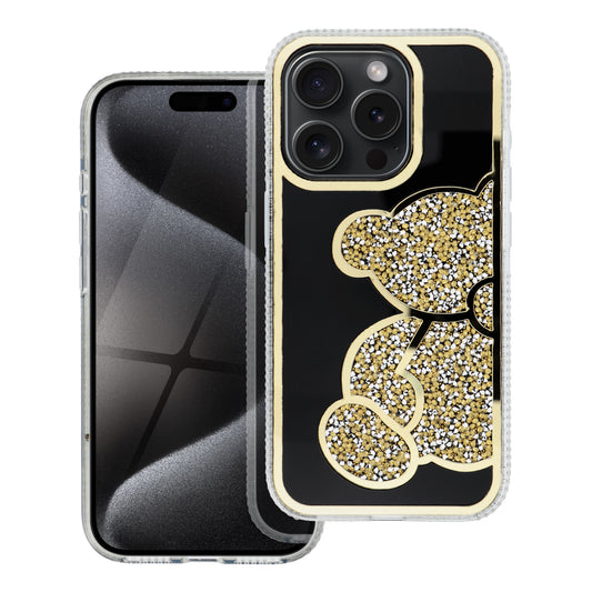 Custodia per Samsung Galaxy A15 5G A156 / A15 A155, OEM, Teddy Bear, Dorata