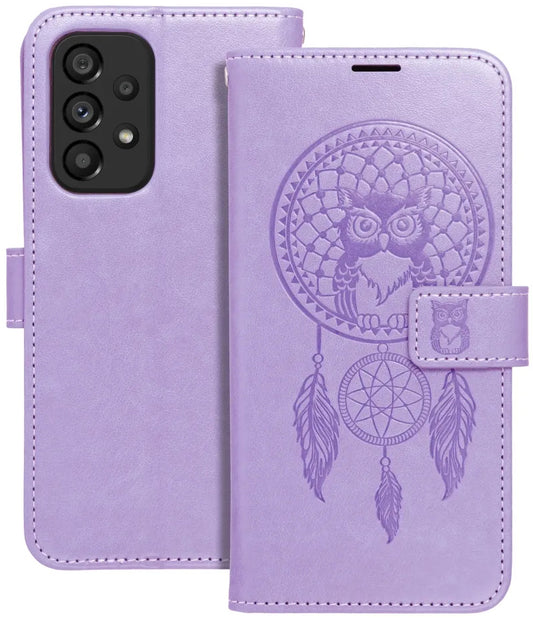 Custodia per Samsung Galaxy A52s 5G A528 / A52 5G A526 / A52 A525, OEM, MEZZO Dream Catcher, Viola
