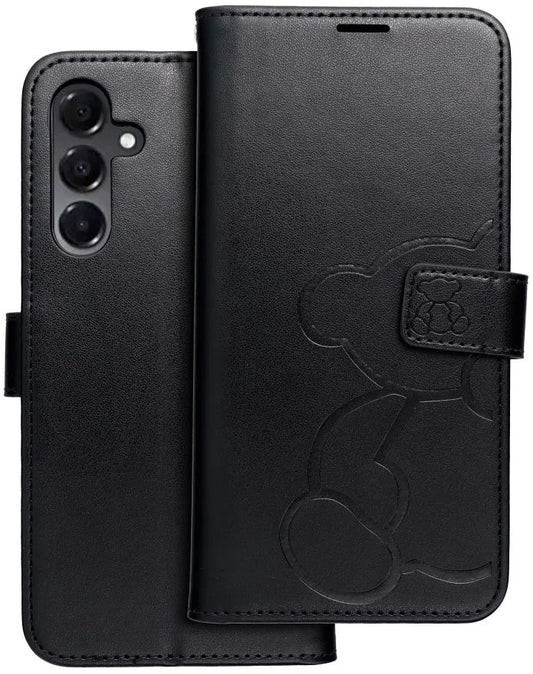 Custodia per Samsung Galaxy A16 5G A166, OEM, MEZZO Teddy Bear, Nera