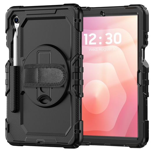 Custodia per Samsung Galaxy Tab S11, Tech-Protect, Solid360, Nera