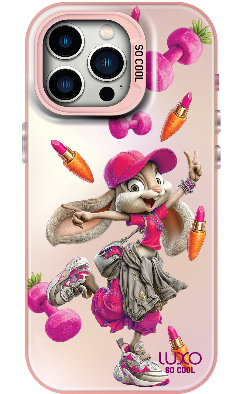 Custodia per Samsung Galaxy A25 A256, LUXO So CooL, ArcadiA Rabbit, Multicolore