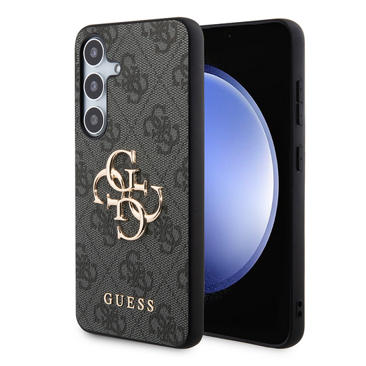 Custodia per Samsung Galaxy S24+ S926, Guess, 4G Big Logo, Nera, Ricondizionata