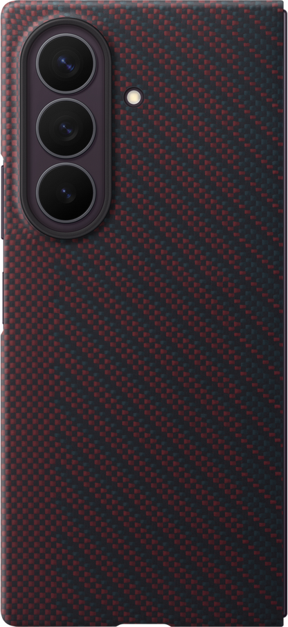 Custodia per Samsung Galaxy Z Fold8 Ultra F976, Carbon Magnet Case, Rossa EF-KF976SREGWW
