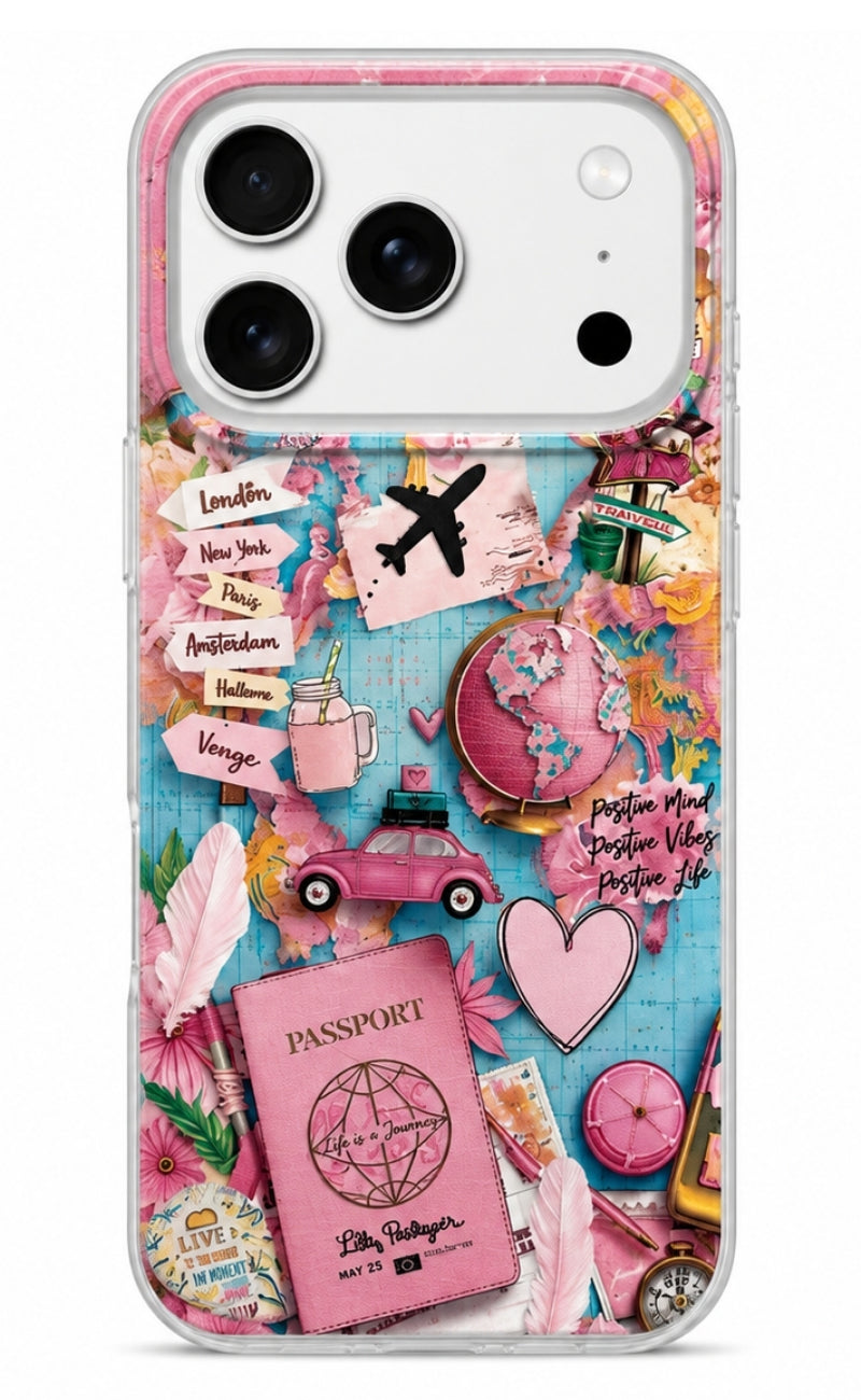 Custodia per Samsung Galaxy A07 5G A076 / A07 4G A075, Perfect Case, Dreamora Pink Flight, Multicolore