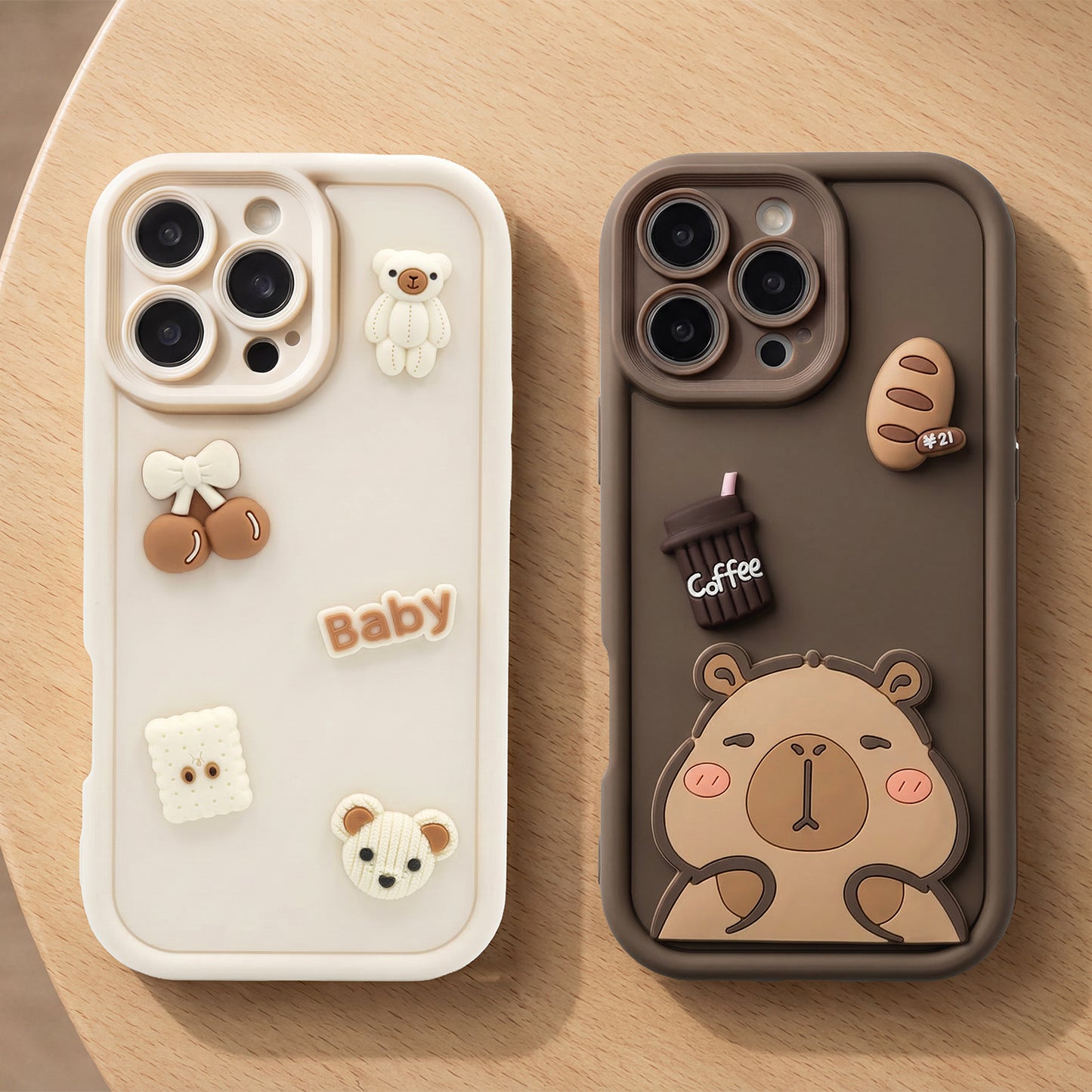 Custodia per Samsung Galaxy S26 S942, OEM, Ultra Trendy 3D Capybara, Marrone