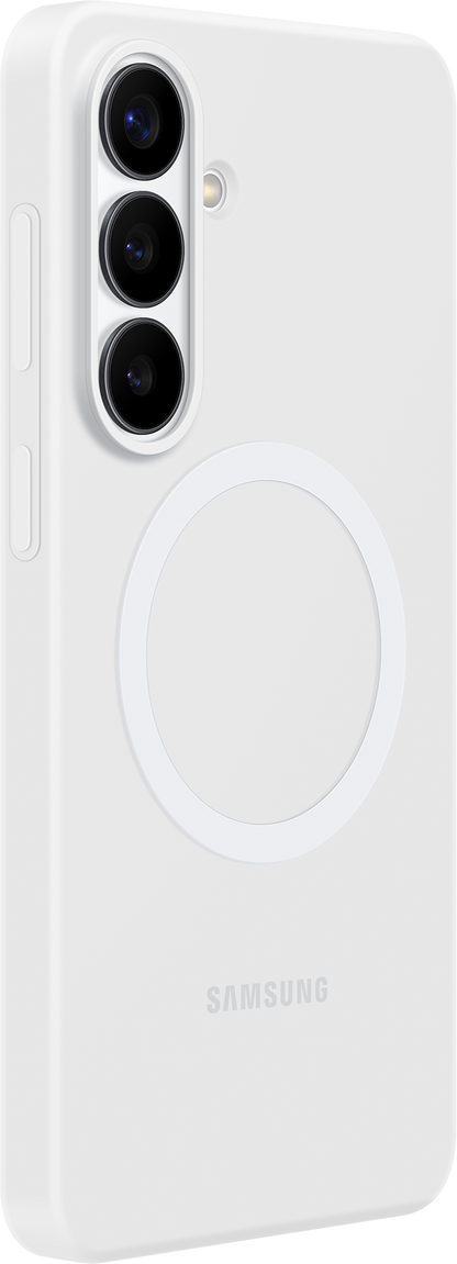 Custodia per Samsung Galaxy S26 Plus S947, Silicone Magnet Case, Bianca EF-ES947CWEGWW