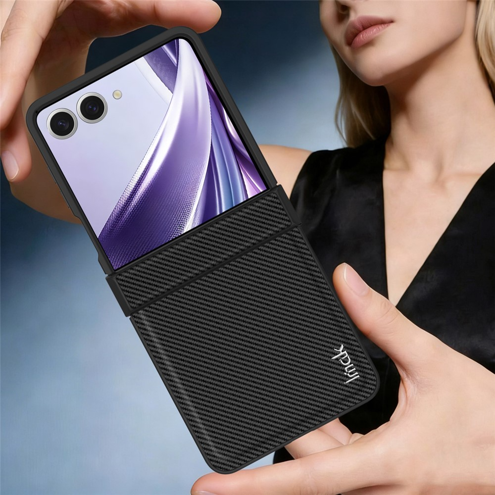 Custodia per Samsung Galaxy Z Flip8 F776, Imak, Carbonio, Nera