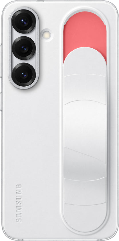 Custodia per Samsung Galaxy S25 S931, Standing Grip, Bianca EF-GS931CWEGWW