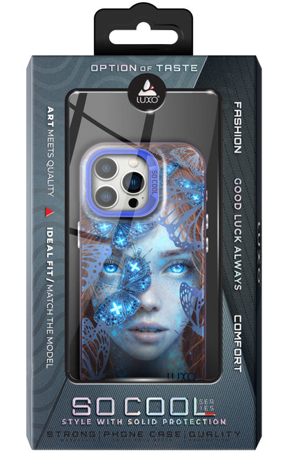 Custodia per Samsung Galaxy A13 A137 / A04s A047 / A13 A135 / A13 5G A136, LUXO So CooL, ArcadiA Butterfly Girl, Multicolore