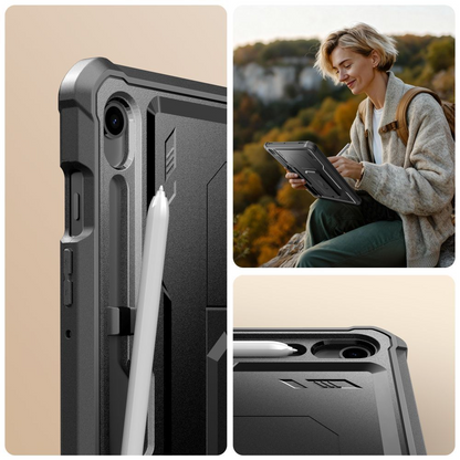 Custodia per Samsung Galaxy Tab S10 Lite / Tab S10 FE / Tab S9, Tech-Protect, Kevlar Pro, Nera