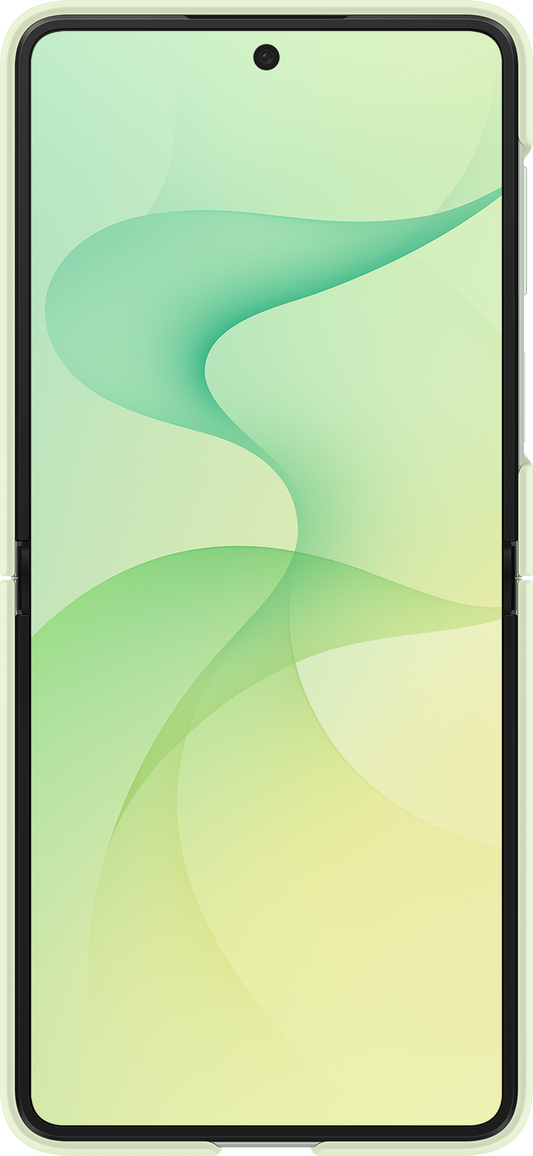Custodia per Samsung Galaxy Z Flip8 F776, Silicone Ring Magnet, Verde EF-EF776CGEGWW
