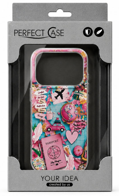 Custodia per Samsung Galaxy A07 5G A076 / A07 4G A075, Perfect Case, Dreamora Pink Flight, Multicolore
