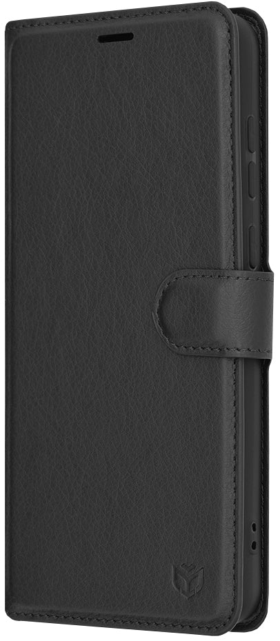 Custodia per Samsung Galaxy A05 A055, Techsuit, Leather Folio, Nera
