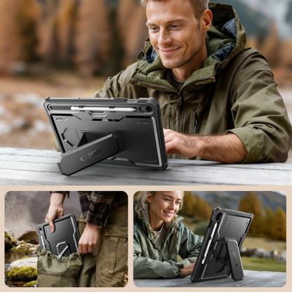 Custodia per Samsung Galaxy Tab S10 Lite / Tab S10 FE / Tab S9, Tech-Protect, Kevlar Pro, Nera