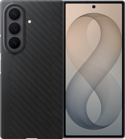 Custodia per Samsung Galaxy Z Fold8 Ultra F976, Carbon Magnet Case, Nera EF-KF976SBEGWW