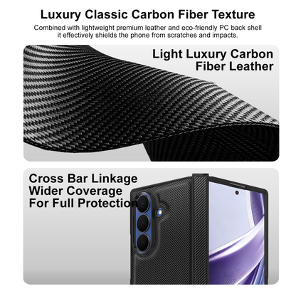 Custodia per Samsung Galaxy Z Fold8 Ultra F976, Imak, Carbonio, Nera