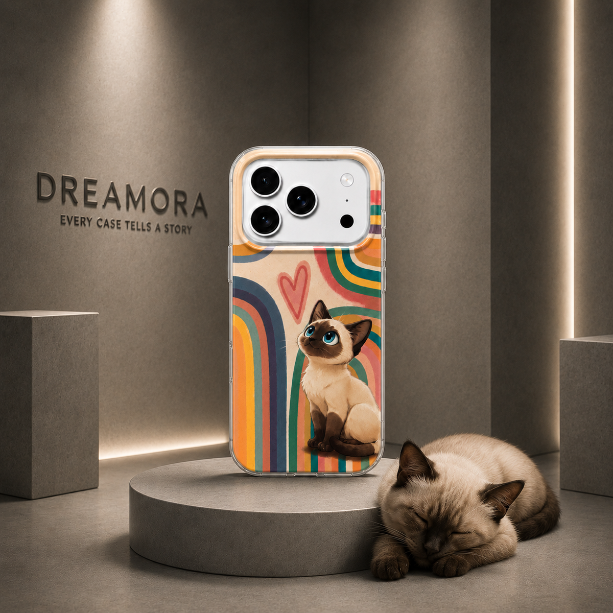 Case for Samsung Galaxy A07 5G A076 / A07 4G A075, Perfect Case, Dreamora Kitty, Multicolor