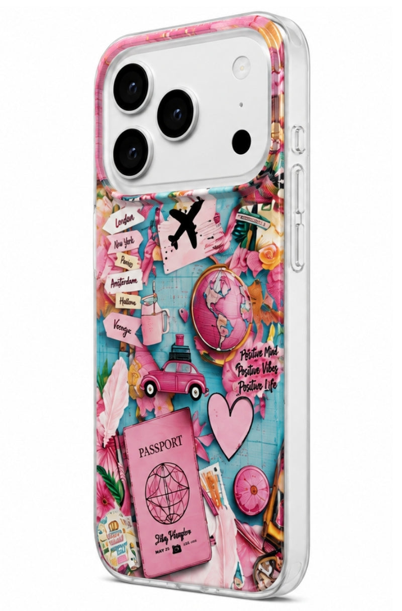 Custodia per Samsung Galaxy A07 5G A076 / A07 4G A075, Perfect Case, Dreamora Pink Flight, Multicolore