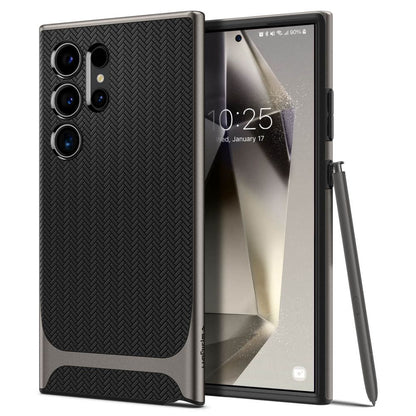 Custodia per Samsung Galaxy S24 Ultra S928, Spigen, Neo Hybrid, Grigio ACS07305