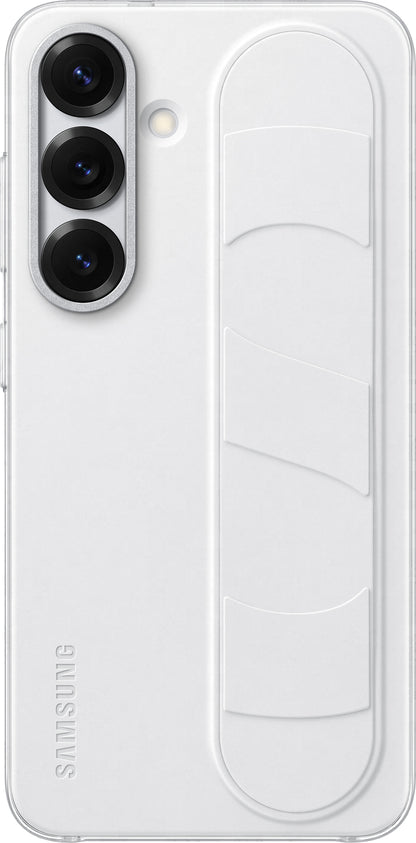 Custodia per Samsung Galaxy S25 S931, Standing Grip, Bianca EF-GS931CWEGWW