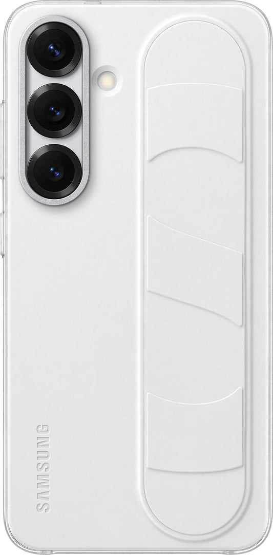 Custodia per Samsung Galaxy S25 S931, Standing Grip, Bianca EF-GS931CWEGWW