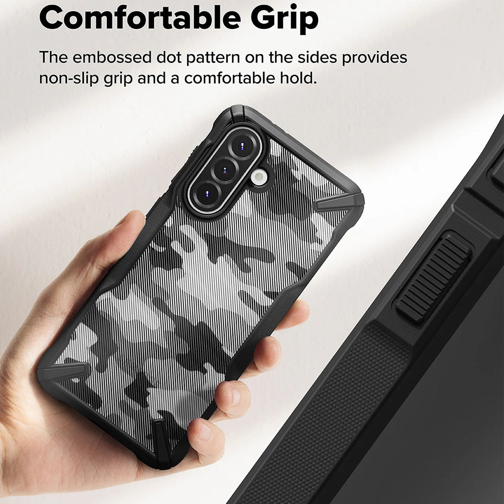 Custodia per Samsung Galaxy A56 A566 / A36 A366, Ringke, Fusion X Camo, Nera
