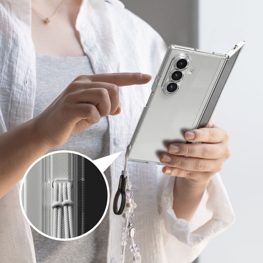 Case for Samsung Galaxy Z Fold7 F966, Ringke, Fusion, Transparent