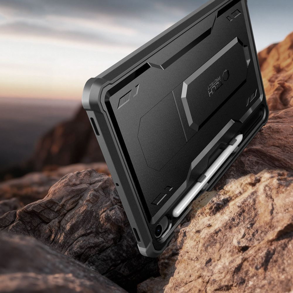 Custodia per Samsung Galaxy Tab S10 Lite / Tab S10 FE / Tab S9, Tech-Protect, Kevlar Pro, Nera