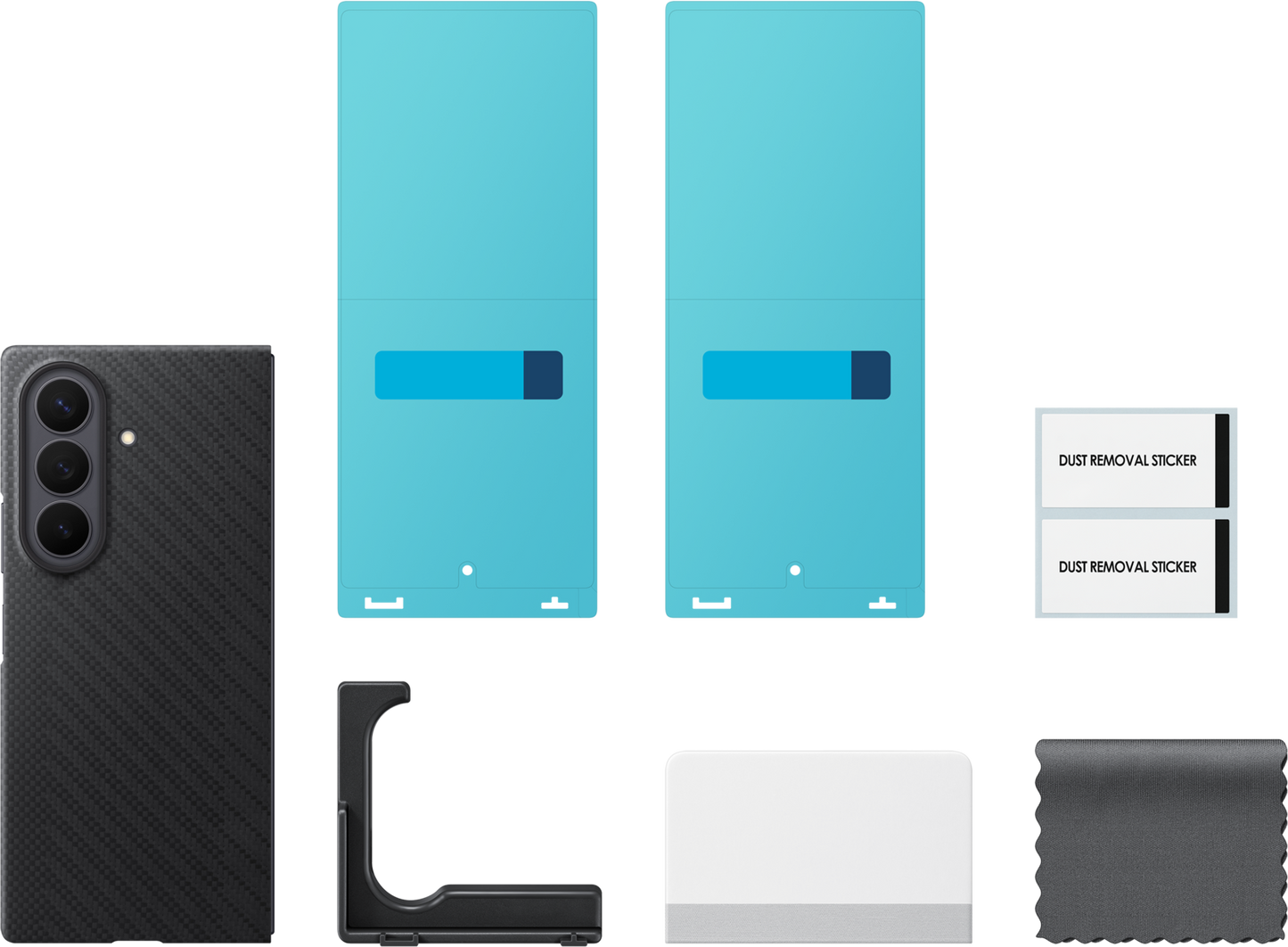 Custodia per Samsung Galaxy Z Fold8 Ultra F976, Carbon Magnet Case, Nera EF-KF976SBEGWW