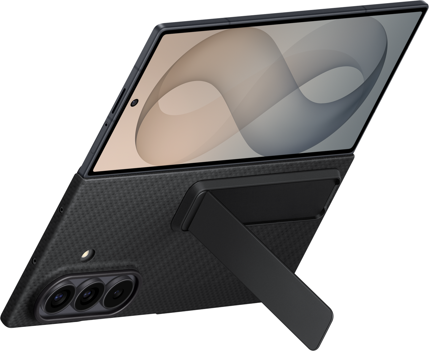 Custodia per Samsung Galaxy Z Fold8 Ultra F976, Carbon Standing, Nera EF-XF976SBEGWW