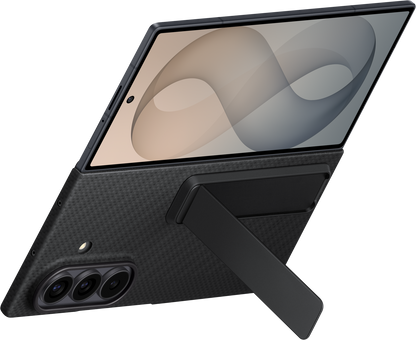 Custodia per Samsung Galaxy Z Fold8 Ultra F976, Carbon Standing, Nera EF-XF976SBEGWW