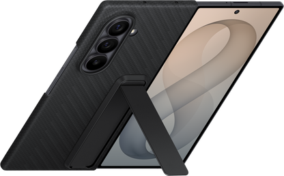 Custodia per Samsung Galaxy Z Fold8 Ultra F976, Carbon Standing, Nera EF-XF976SBEGWW
