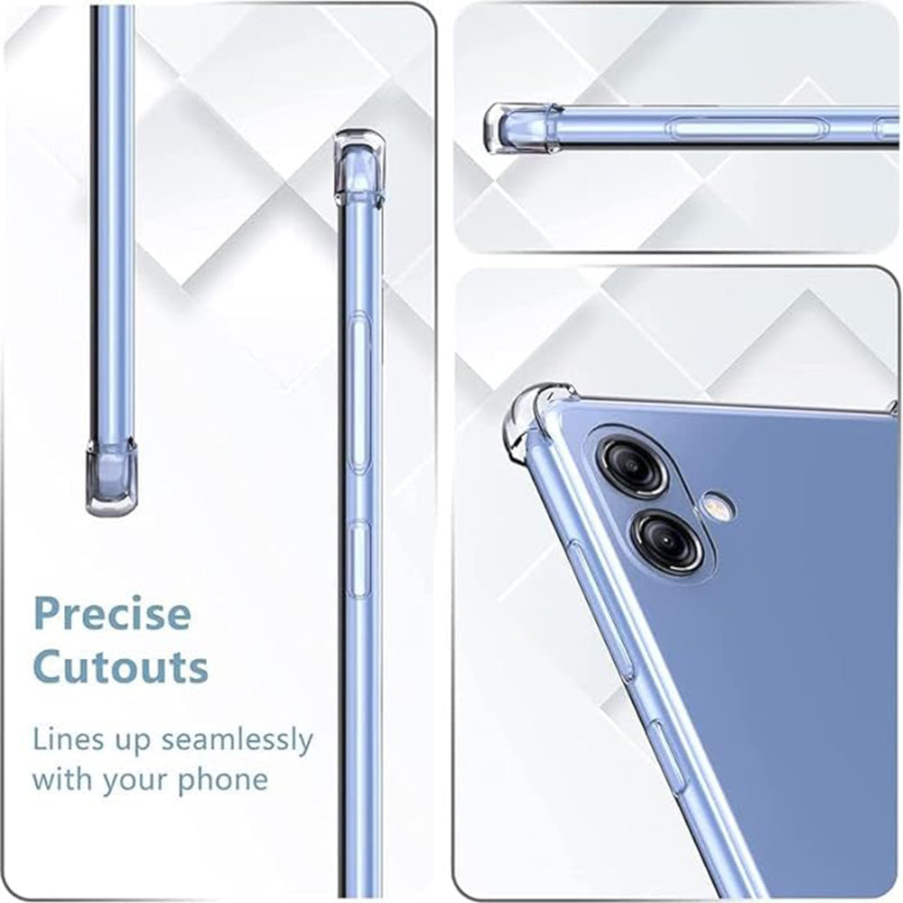 Custodia per Samsung Galaxy A05 A055, Techsuit, Shockproof Clear, Trasparente