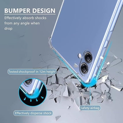 Custodia per Samsung Galaxy A05 A055, Techsuit, Shockproof Clear, Trasparente