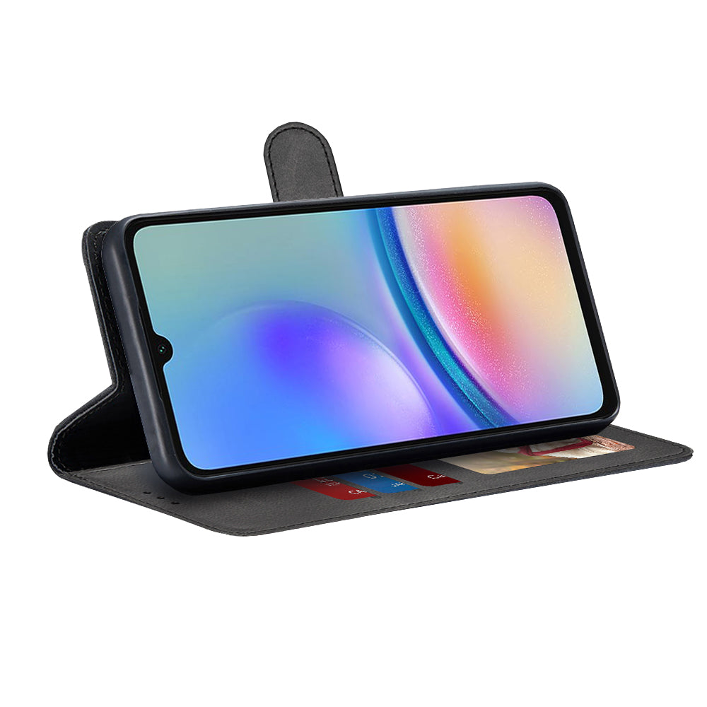 Custodia per Samsung Galaxy A05s A057, Techsuit, Diary Book, Nera