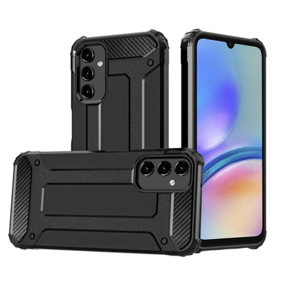 Custodia per Samsung Galaxy A05s A057, Techsuit, Hybrid Armor, Nera