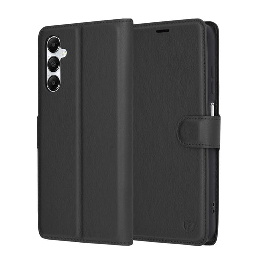 Custodia per Samsung Galaxy A05s A057, Techsuit, Leather Folio, Nera