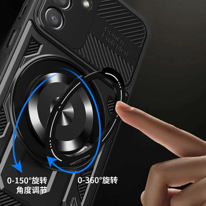 Custodia per Samsung Galaxy A05s A057, Techsuit, RuggedCam, Blu
