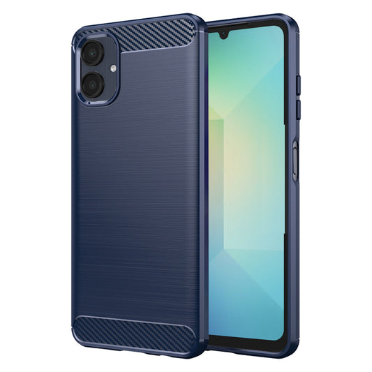 Custodia per Samsung Galaxy A06 A065, Techsuit, Carbonio, Blu