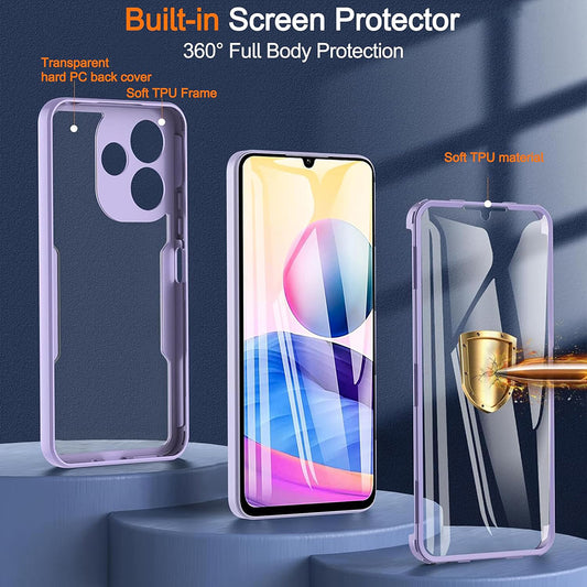 Custodia per Samsung Galaxy A06 A065, Techsuit, ColorVerse 360, Nera