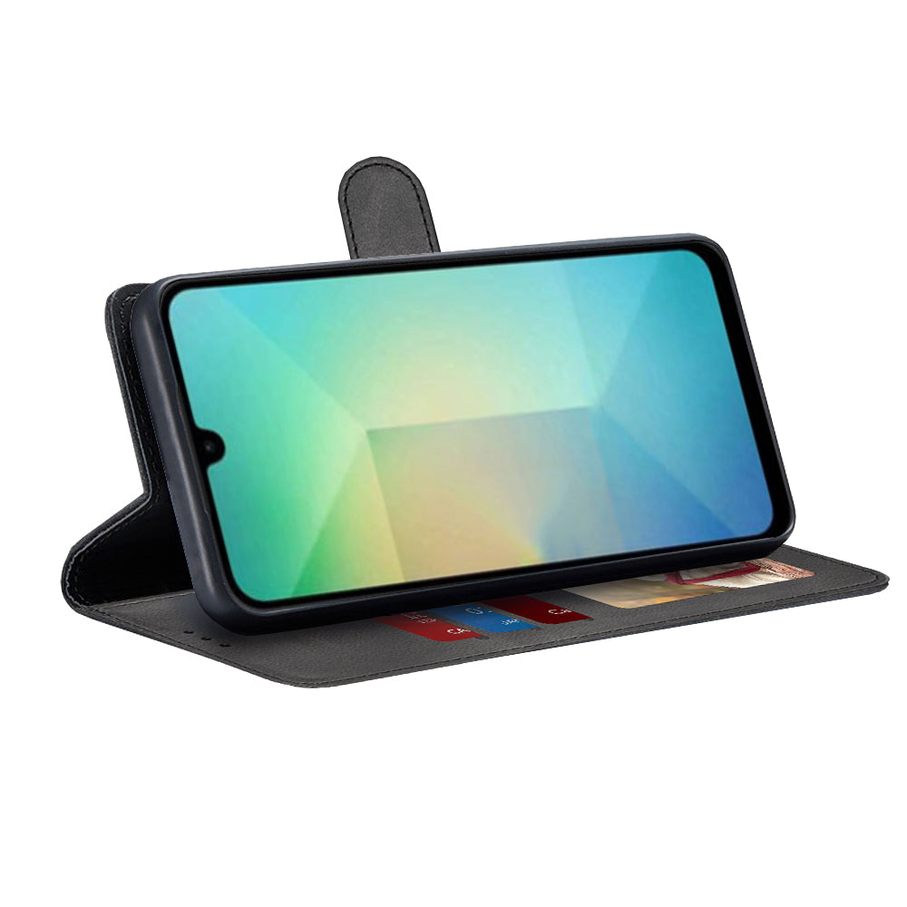 Custodia per Samsung Galaxy A06 A065, Techsuit, Diary Book, Nera