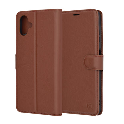 Custodia per Samsung Galaxy A06 A065, Techsuit, Leather Folio, Marrone