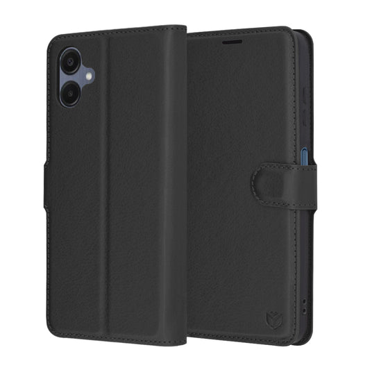 Custodia per Samsung Galaxy A06 A065, Techsuit, Leather Folio, Nera