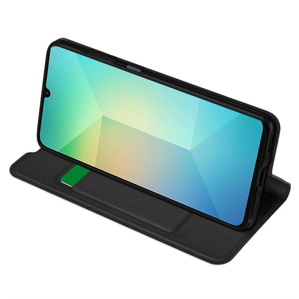 Custodia per Samsung Galaxy A06 A065, Techsuit, Magskin Book, Nera