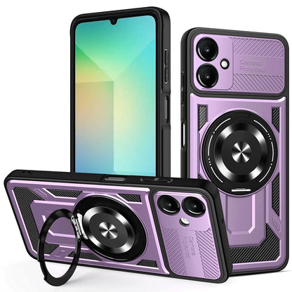 Custodia per Samsung Galaxy A06 A065, Techsuit, RuggedCam, Viola
