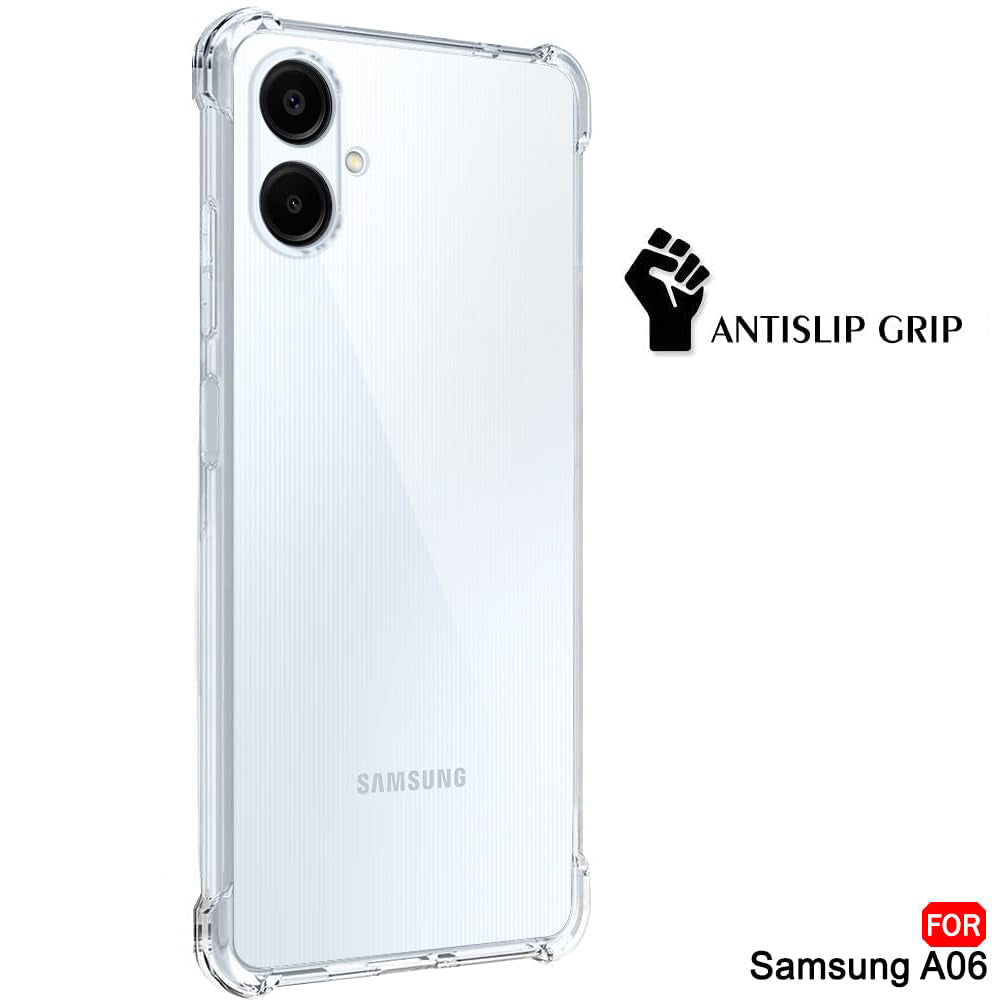 Custodia per Samsung Galaxy A06 A065, Techsuit, Shockproof Clear, Trasparente