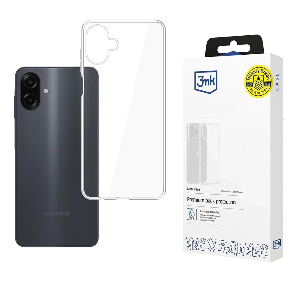 Custodia per Samsung Galaxy A07 4G A075, 3MK, Clear, Trasparente