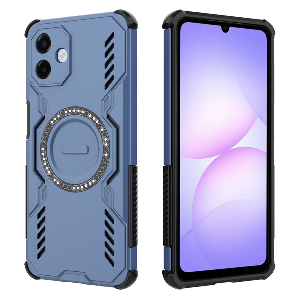 Custodia MagSafe per Samsung Galaxy A07 4G A075, Techsuit, ArmorMag, Blu