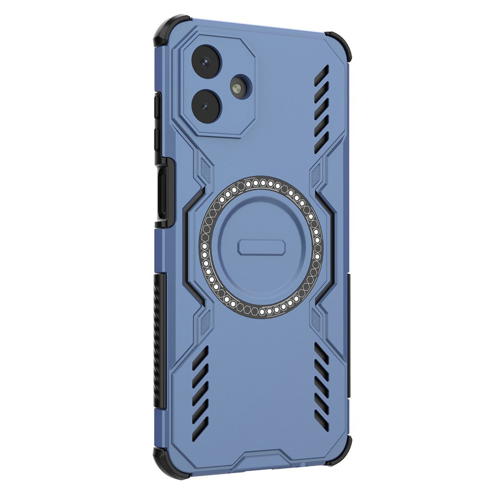 Custodia MagSafe per Samsung Galaxy A07 4G A075, Techsuit, ArmorMag, Blu