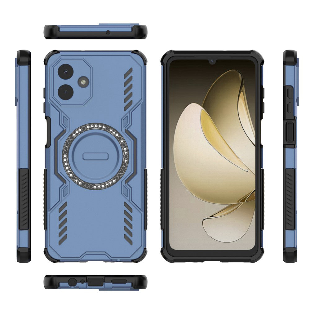 Custodia MagSafe per Samsung Galaxy A07 4G A075, Techsuit, ArmorMag, Blu